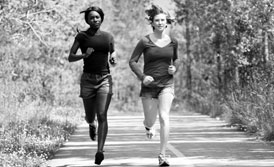 Two women runners